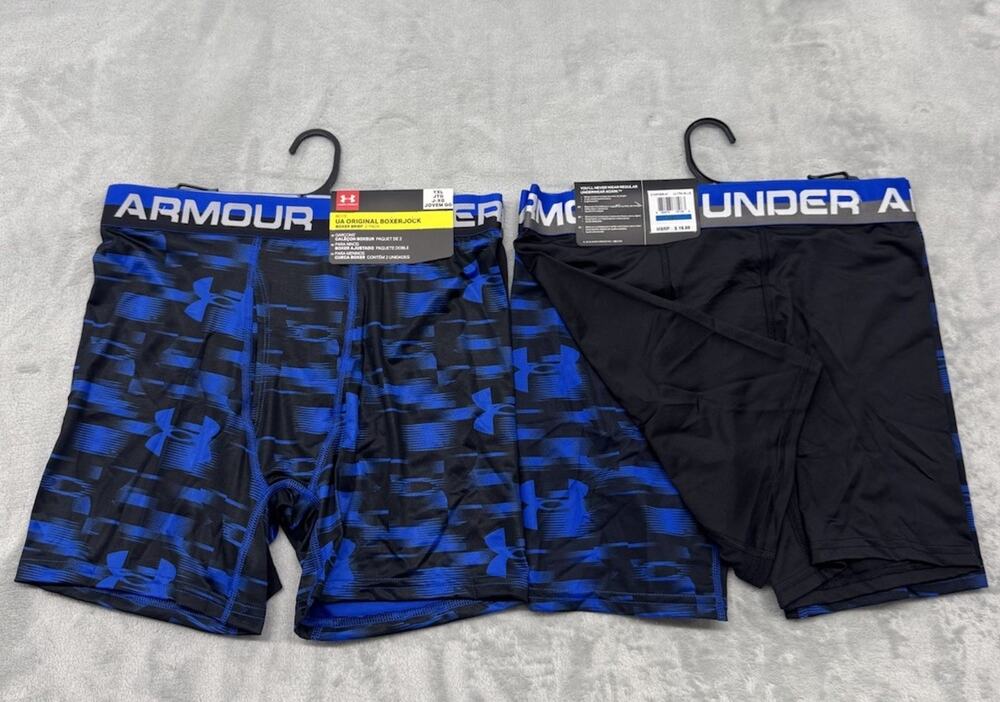 Under Armour Boys' Performance Boxer Briefs Youth XL Underwear (4 Pack)